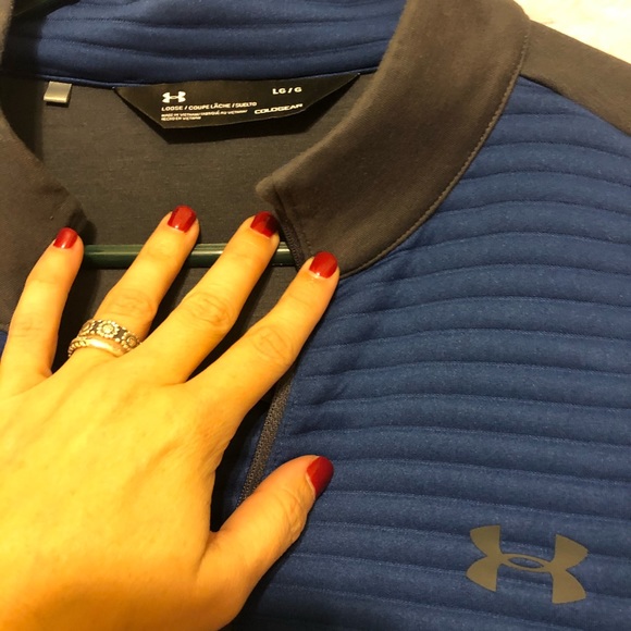 Under Armour Pullover Blue Size Large - Picture 4 of 7